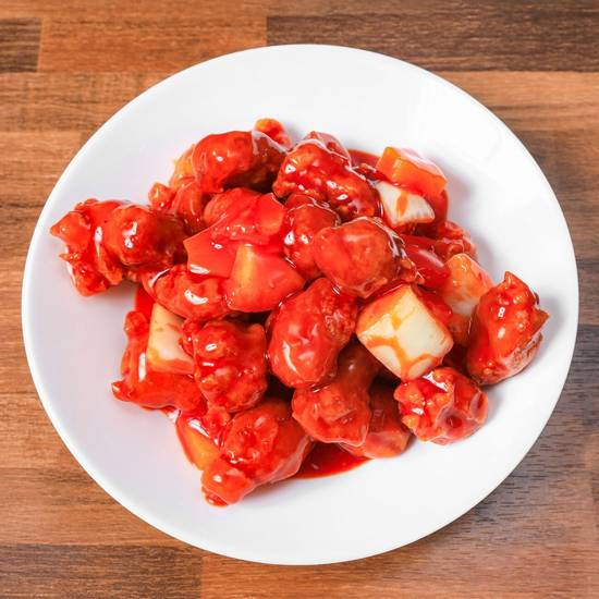 75. Poulet Aigre Douce Ananas 菠萝鸡
